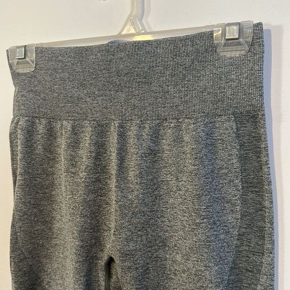 PINK VS Victoria's Secret Workout Leggings mesh bottom legging tights grey bumm - Picture 3 of 6